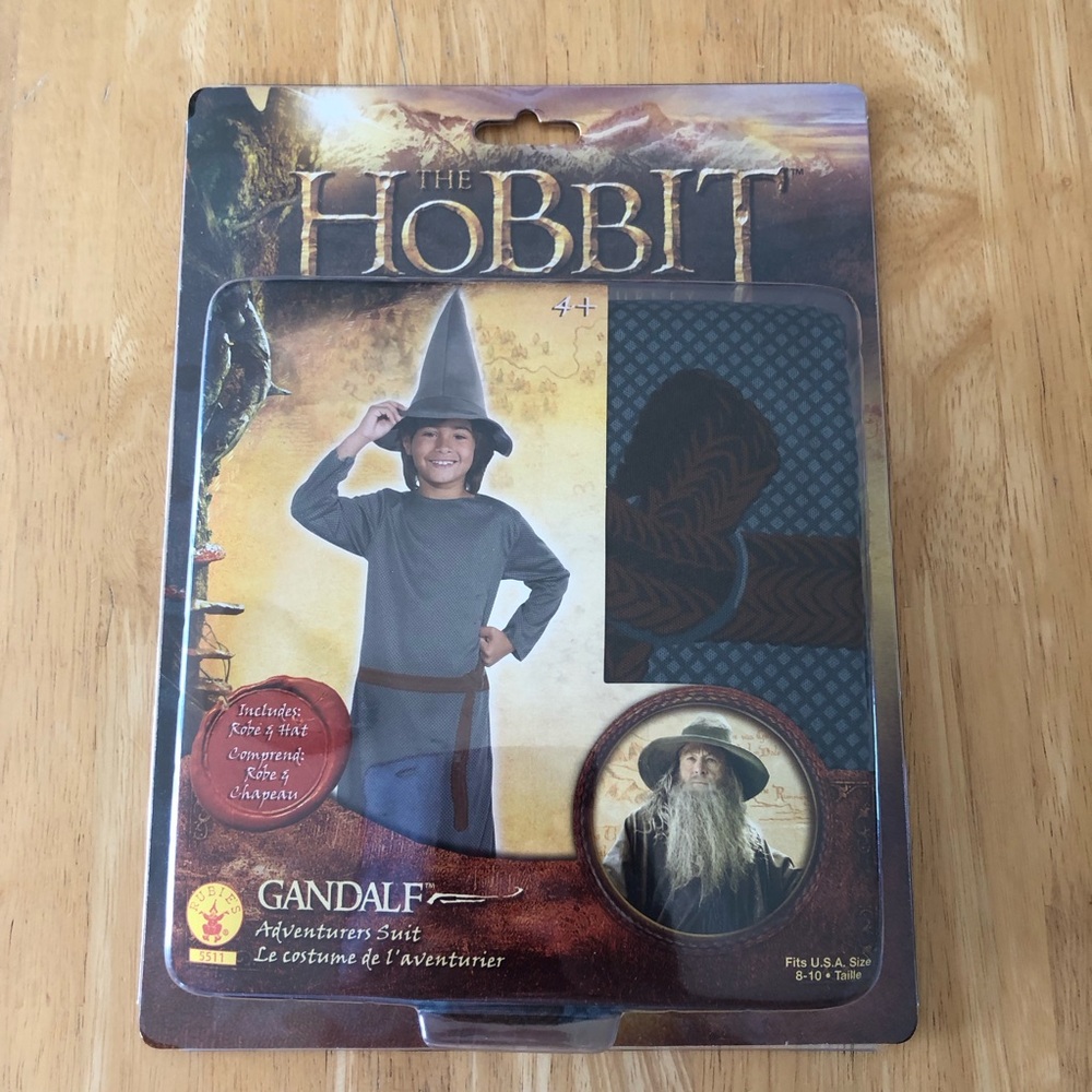 Gandalf Kids Costume - Gray Tunic & Hat